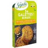 Hamburguesa con lentejas de soja, semillas de calabaza y curry BIO 180 g - SOJADE